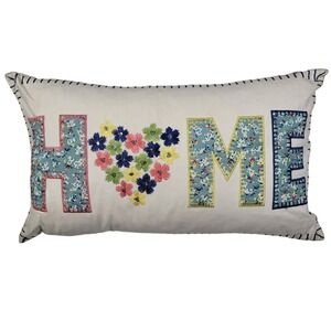 HOME Pillow Throw Decor Duck down Feathers CYNTHIA ROWLEY 20x12"‎